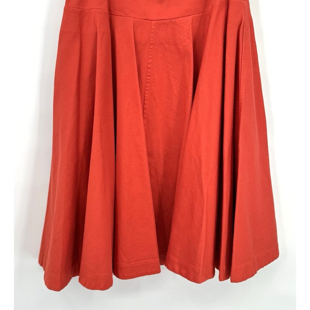 SOLD orange 8 patch pocket boho bohemian cotton casual